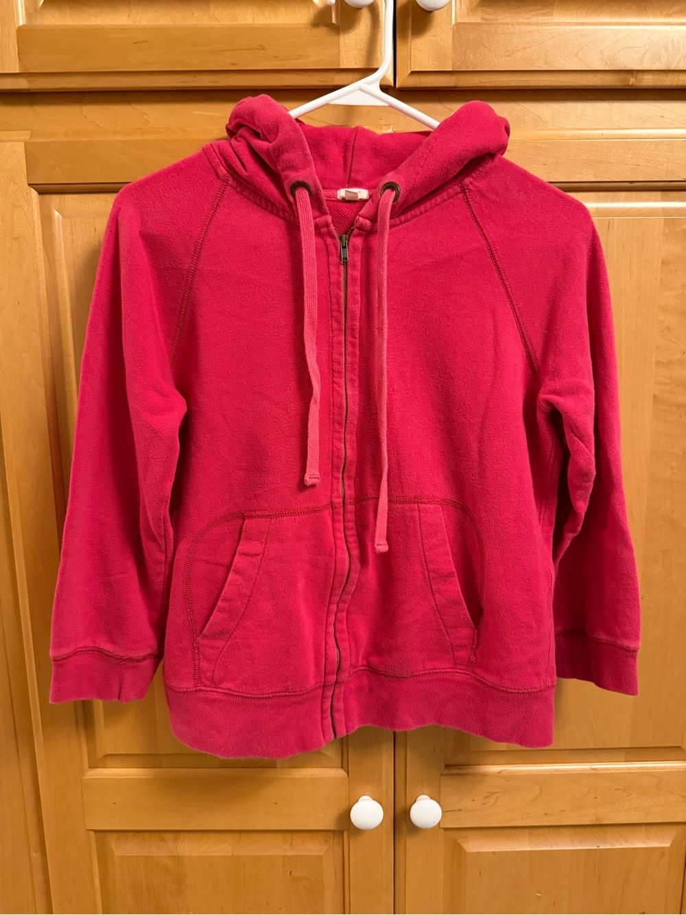 J. Crew Hot Pink Women's Zip Hoodie